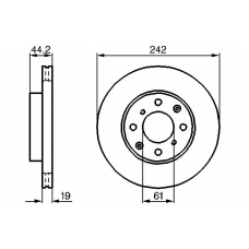 0 986 478 503 BOSCH Тормозной диск