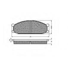 31000 SPIDAN Комплект тормозных колодок, дисковый тормоз
