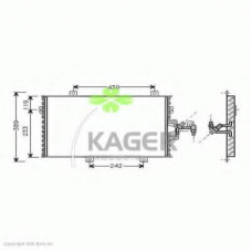 94-5828 KAGER Конденсатор, кондиционер