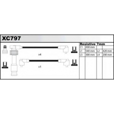 XC797 QUINTON HAZELL Комплект проводов зажигания