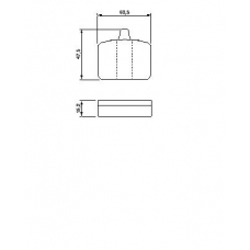 0 986 465 760 BOSCH Комплект тормозных колодок, дисковый тормоз