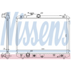 641755 NISSENS Радиатор, охлаждение двигателя