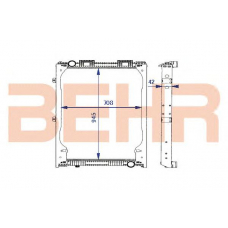 2204095 BEHR Radiator