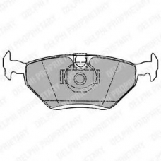LP1423 DELPHI Комплект тормозных колодок, дисковый тормоз