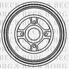 BBR7119 BORG & BECK Тормозной барабан