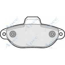 PAD1925 APEC Комплект тормозных колодок, дисковый тормоз