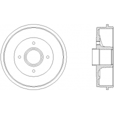 62811 PAGID Тормозной барабан