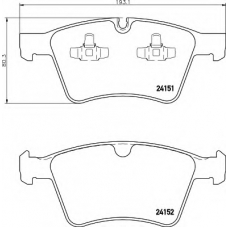 8DB 355 014-191 HELLA Комплект тормозных колодок, дисковый тормоз