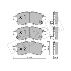 22-0793-1 METELLI Комплект тормозных колодок, дисковый тормоз