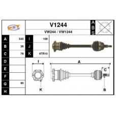 V1244 SNRA Приводной вал