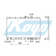 PA030291 KOYO P-tank corrugate-fin ass'y