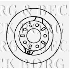 BBD4191 BORG & BECK Тормозной диск