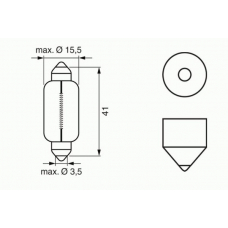 1 987 302 529 BOSCH Лампа накаливания