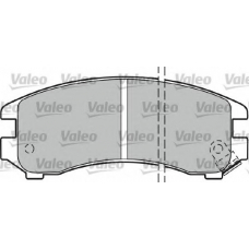 551734 VALEO Комплект тормозных колодок, дисковый тормоз