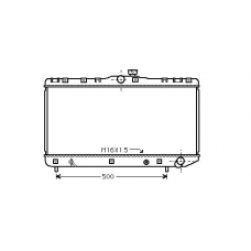 TO2181 AVA Радиатор, охлаждение двигателя