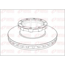 NCA1008.20 REMSA Тормозной диск