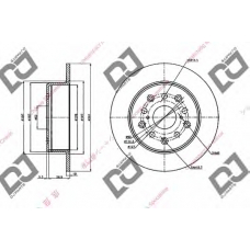 BD1971 DJ PARTS Тормозной диск