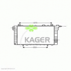 31-2856 KAGER Радиатор, охлаждение двигателя
