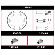 3380.01 WOKING Комплект тормозов, барабанный тормозной механизм