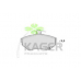 35-0140 KAGER Комплект тормозных колодок, дисковый тормоз
