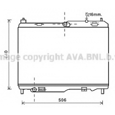 FDA2442 AVA Радиатор, охлаждение двигателя