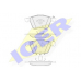 181655 ICER Комплект тормозных колодок, дисковый тормоз