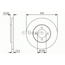 0 986 479 T67 BOSCH Тормозной диск