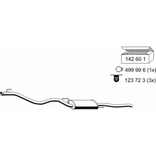 142106 ERNST Глушитель выхлопных газов конечный