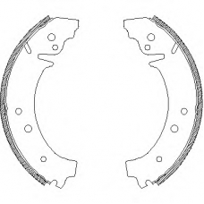 Z4026.01 WOKING Комплект тормозных колодок