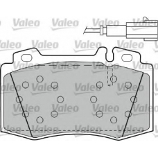 598659 VALEO Комплект тормозных колодок, дисковый тормоз