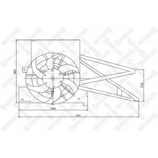 29-99316-SX STELLOX Вентилятор, охлаждение двигателя