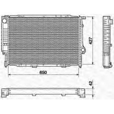 350213434000 MAGNETI MARELLI Радиатор, охлаждение двигателя