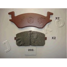 50202 JAPKO Комплект тормозных колодок, дисковый тормоз