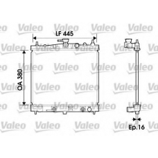 734247 VALEO Радиатор, охлаждение двигателя