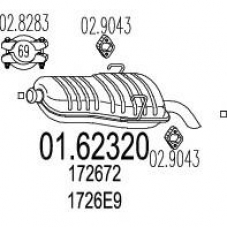 01.62320 MTS Глушитель выхлопных газов конечный