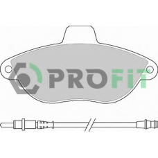 5000-1002 PROFIT Комплект тормозных колодок, дисковый тормоз