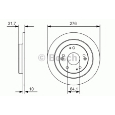 0 986 479 A92 BOSCH Тормозной диск