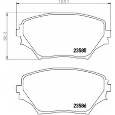 8DB 355 009-741 HELLA PAGID Комплект тормозных колодок, дисковый тормоз