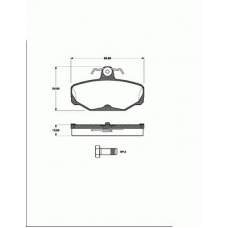 1501222517 S.b.s. Комплект тормозных колодок, дисковый тормоз