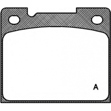 BPA0039.30 OPEN PARTS Комплект тормозных колодок, дисковый тормоз