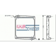 3800051 KUHLER SCHNEIDER Радиатор, охлаждение двигател