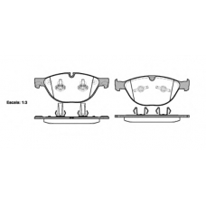 P8583.30 WOKING Комплект тормозных колодок, дисковый тормоз