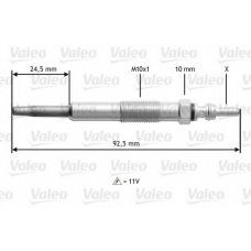 345109 VALEO Свеча накаливания