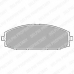 LP1305 DELPHI Комплект тормозных колодок, дисковый тормоз