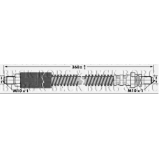 BBH6974 BORG & BECK Тормозной шланг