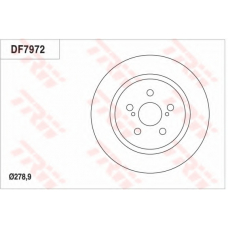 DF7972 TRW Тормозной диск