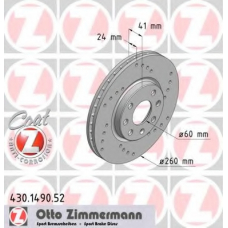 430.1490.52 ZIMMERMANN Тормозной диск