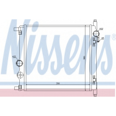 65300 NISSENS Радиатор, охлаждение двигателя