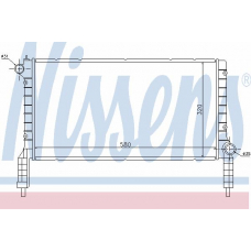 61769 NISSENS Радиатор, охлаждение двигателя