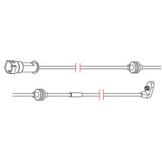 8158 CARRAB BRAKE PARTS Сигнализатор, износ тормозных колодок